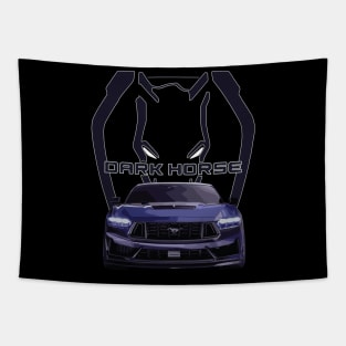 BLUE EMBER dark horse Mustang GT 5.0L V8 coyote engine Performance Car s650 Tapestry