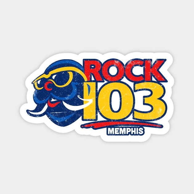 Rock 103 - Walrus Head Magnet by rt-shirts