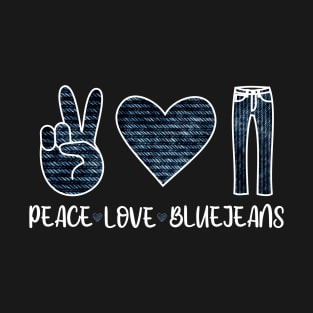 Peace Love & Blue Jeans T-Shirt