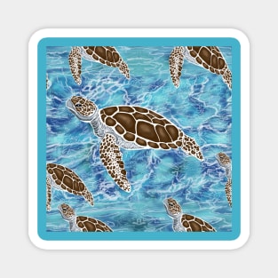 For the Love of Turtles Magnet