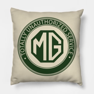 MG cars totally unauthorized service Pillow