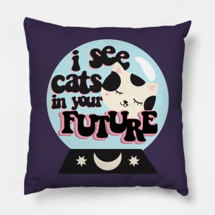 I see cats in your future Pillow