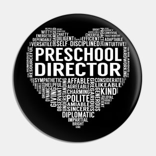 Preschool Director Heart Pin