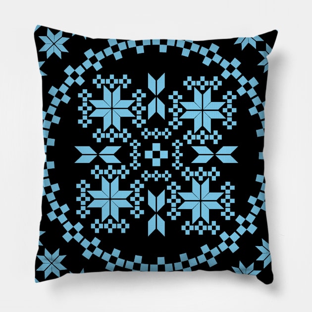 Ethnic folk ornament Pillow by Eskimos