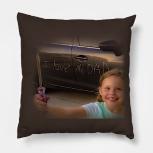 Happy Father's Day! - A Love Etched In Lacquer Pillow