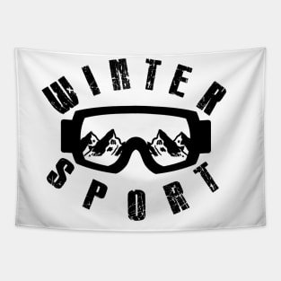 Winter sport Tapestry