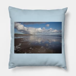 Druridge Bay Reflected Pillow