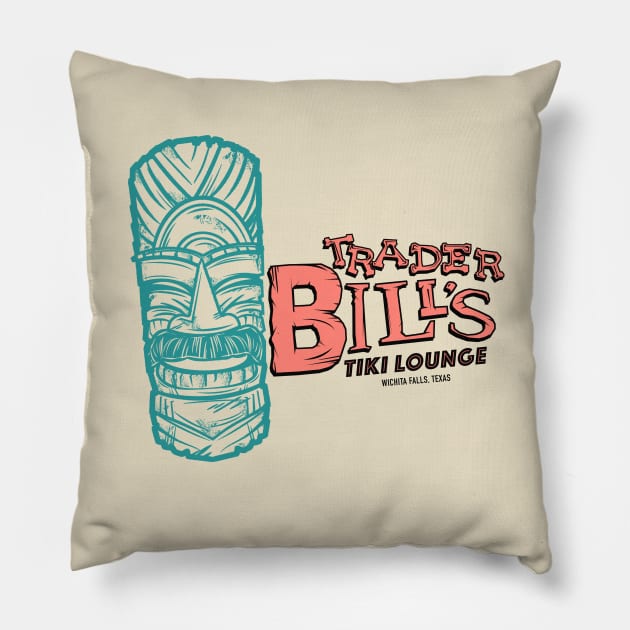 Trader Bill's Retro Tee Pillow by StudioSiskart 