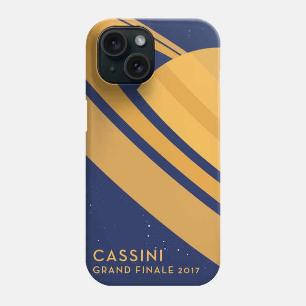 Cassini Grand Finale Saturn Phone Case by Markadesign