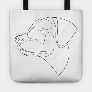 Labrador Retriever - one line drawing Tote