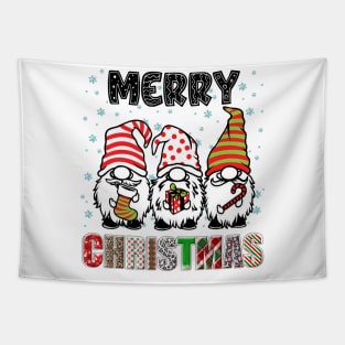 Merry Christmas Gnome Family Funny Xmas Tree Women Men Kids Tapestry