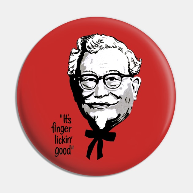 Finger Lickin' Good Pin by BigOrangeShirtShop