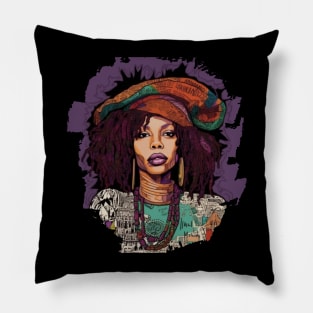 Tina Turner 1980s Style Retro Fan Art Design Pillow