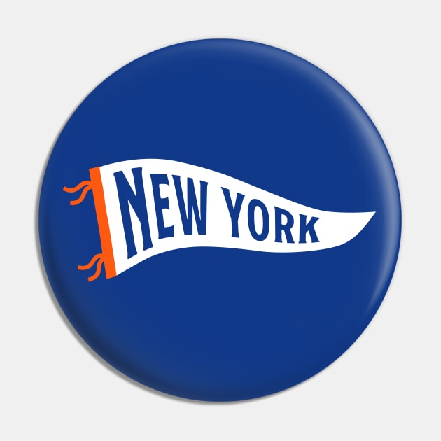 New York Pennant - Blue 1 Pin by KFig21