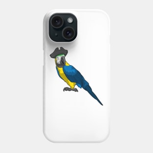 Parrot as Pirate with Hat Phone Case