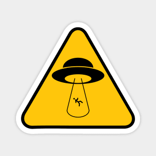 UFO Caution Sign Magnet