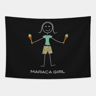 Funny Womens Maraca Tapestry