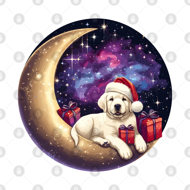 Labrador Retriever On The Moon Christmas by Graceful Designs