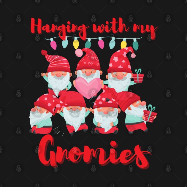 Merry Christmas,Funny gnomes christmas, Chillin with my gnomies by Lekrock Shop