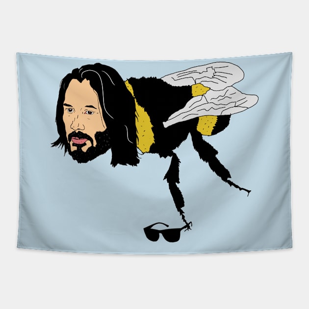 Keanu Beeves Tapestry by Pretty Weird