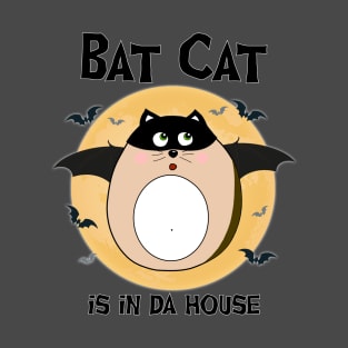 Fat Bat Cat - outlined T-Shirt