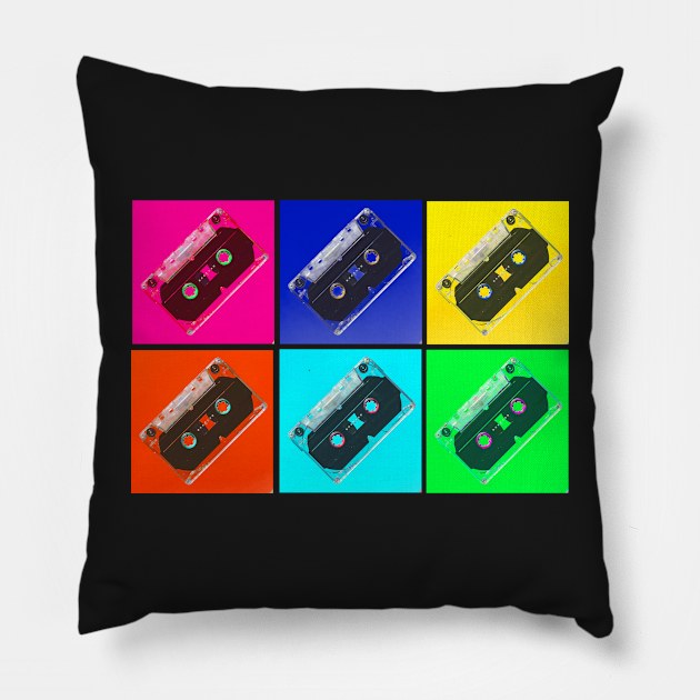 mix tape Pillow by Bee-