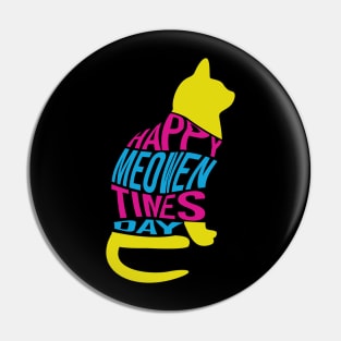 Happy Meowentines Day Pin