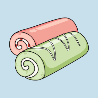 Swiss roll / roll cake cartoon illustration T-Shirt