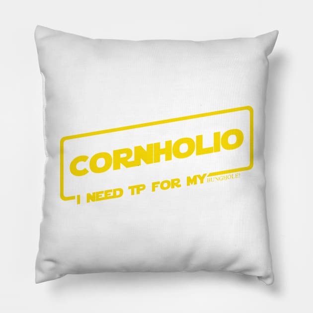 Cornholio Pillow by pralonhitam