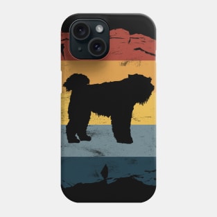 Bouvier des Flandres Distressed Vintage Retro Silhouette Phone Case