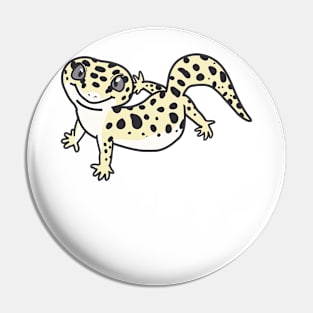 Smiling leopard gecko Pin