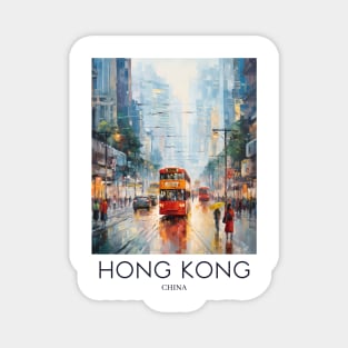 An Impressionist Painting of Hong Kong - China Magnet