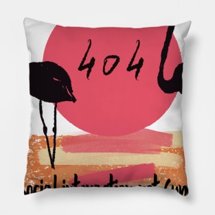 Flamingo and quarantine quote Pillow