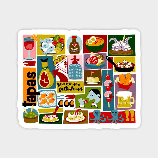 Tapas Magnet by soniapascual