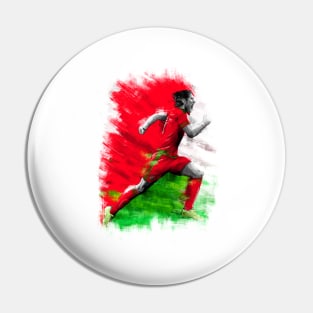 Gareth Bale - Wales - Football Artwork Pin