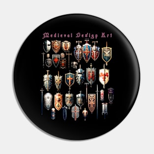 Medieval Design Art Pin