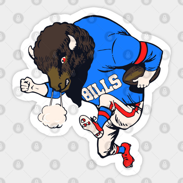 is udkast Kent Bills Reimagined Alternative Fighting Mascot - Buffalo Bills - Sticker |  TeePublic