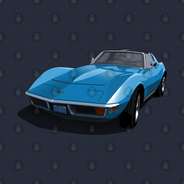 1970 Corvette Stingray in Mulsanne Blue by candcretro