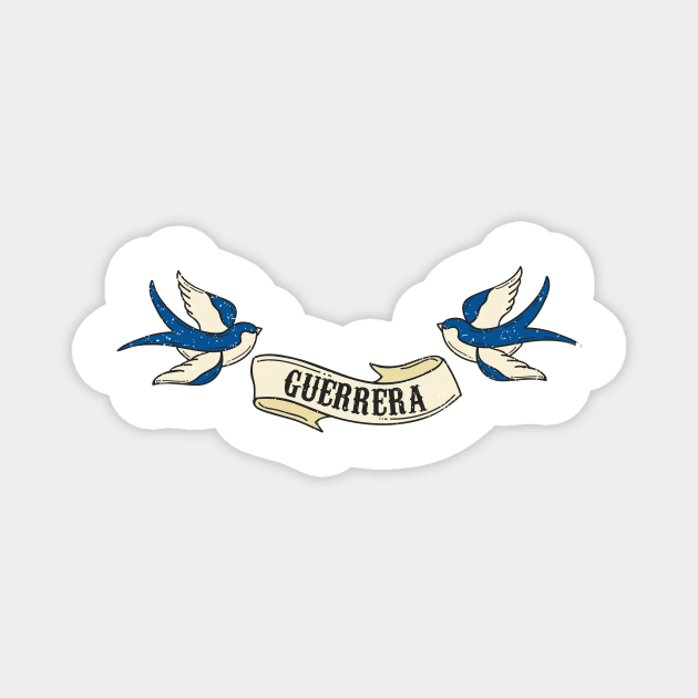 Guerrera - bird design Magnet by verde