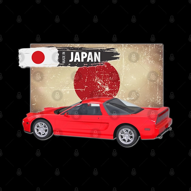 1994 Red Acura NSX 02 by Stickers Cars