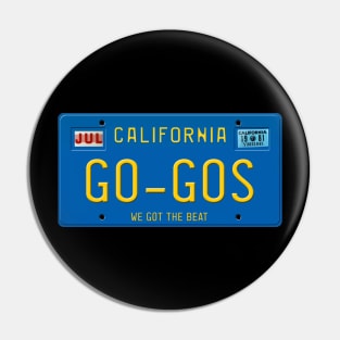 The Go-Go's License Plate Pin