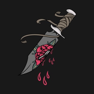 Knife and rose T-Shirt