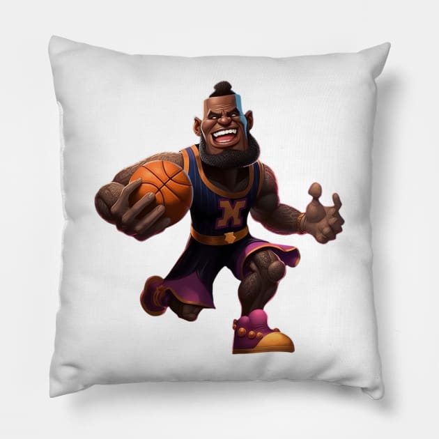 Cartoon James Pillow by dohboy17