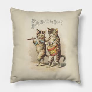 Marching Band Cats Want You to Stay Clean Pillow