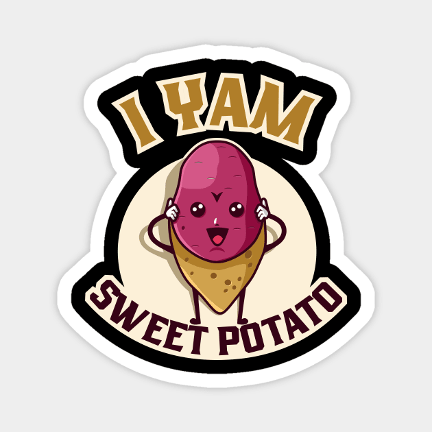 I Yam Sweet Potato Magnet by Malinda