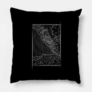 Cliff Night Sky Pillow