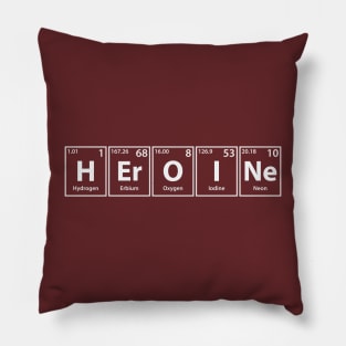 Heroine (H-Er-O-I-Ne) Periodic Elements Spelling Pillow