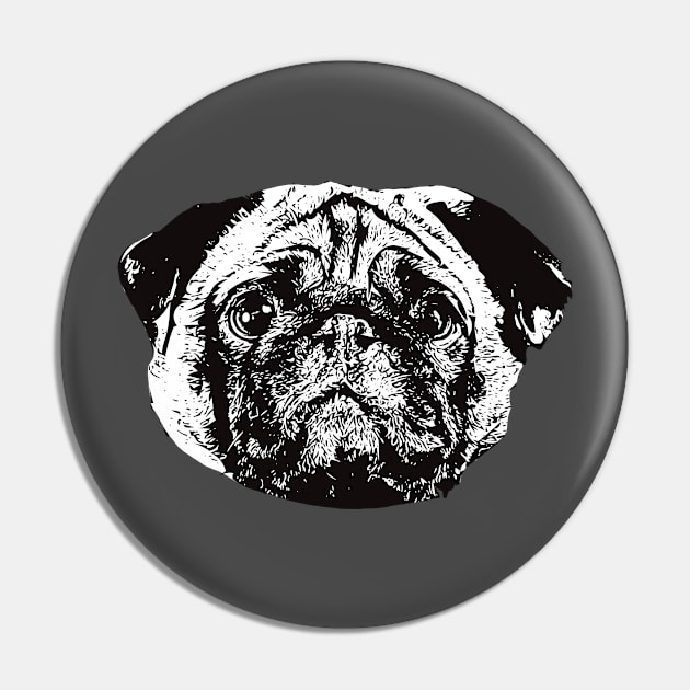 Pug - Pug Christmas Gifts Pin by DoggyStyles