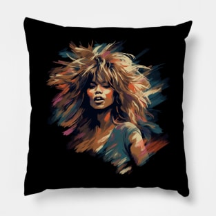 Tina Turner // 80s Style Retro Fan Art Design Pillow