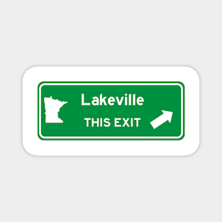 Lakeville, Minnesota Highway Exit Sign Magnet